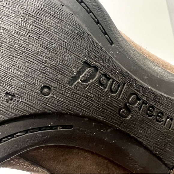 Paul Green Sheridan Brown Nubuck Suede Handcrafted Casual Heeled Boots Women 6.5 - Picture 15 of 16